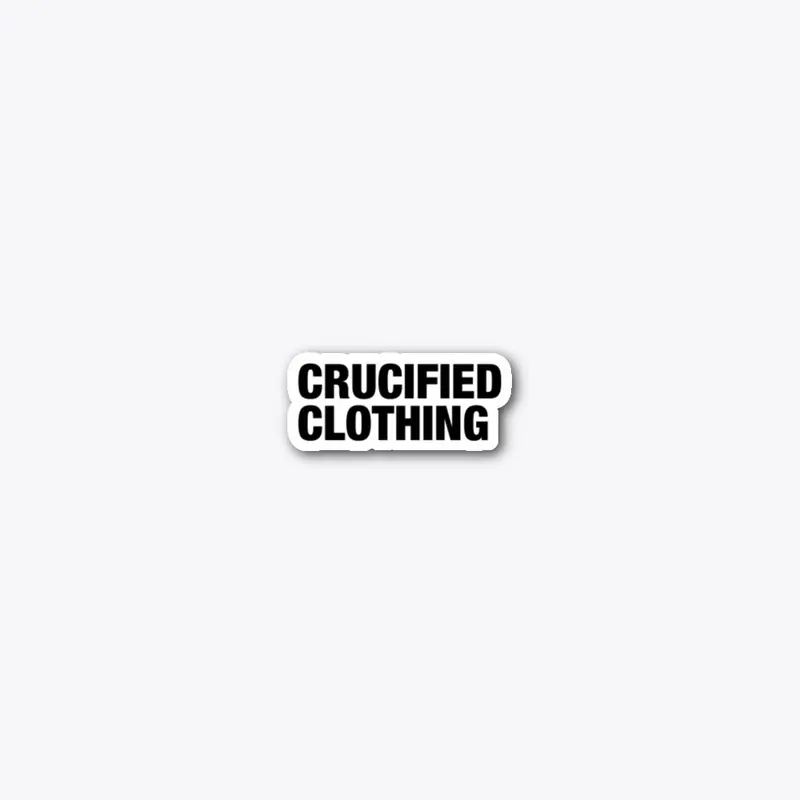 crucifiedclothing logo sticker