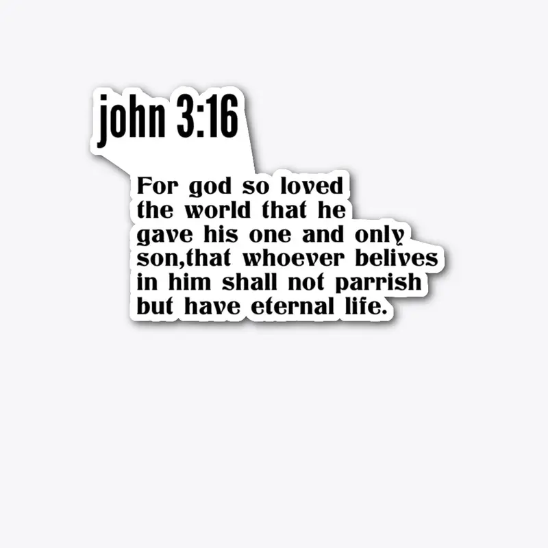 crucifiedclothings John 3:16 verse